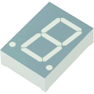 Display LED a 7 segmenti a segm. Kingbright, H. 20.3mm, 20 x 27.7 x 8.4mm, 25 mcd, col. Verde