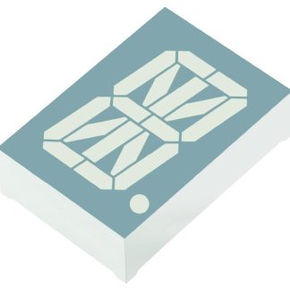 Display LED a 16 segmenti a segm. Kingbright, H. 30.5mm, 27.5 x 40 x 11.5mm, 63 mcd, col. Rosso