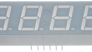 Display LED a 7 segmenti a segm. Kingbright, 4 cifre, H. 14.2mm, 50.3 x 19 x 8.1mm, 72 mcd, col. Rosso