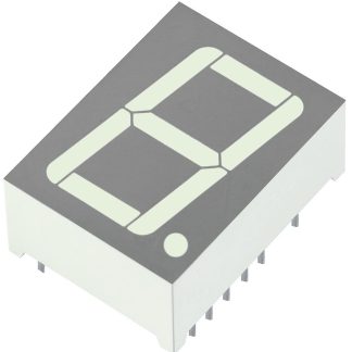 Display LED a 7 segmenti a segm. Kingbright, H. 20.3mm, 25 x 18.6 x 10.6mm, 61 mcd, col. Rosso