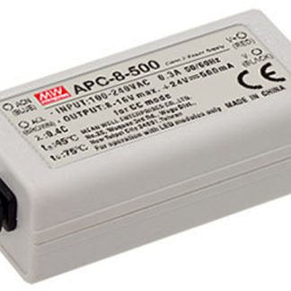 Driver LED Mean Well, 7.7W, IN 127 → 370 V dc, 90 → 264 V ac, OUT 5 → 11V, 700mA