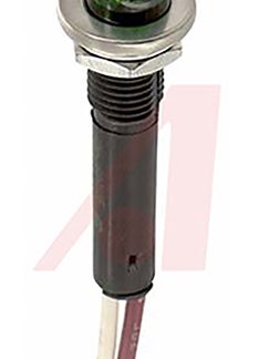 Indicatore da pannello VCC Verde  a LED, 12V, foro da 9.65mm