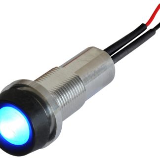 Indicatore da pannello Oxley Blu  a LED, IP68, Sporgente, foro da 10.2mm