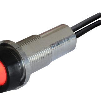 Indicatore da pannello Oxley Rosso  a LED, IP68, Sporgente, foro da 10.2mm