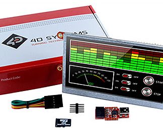 Display LCD a colori 4D Systems, 4.3poll, 480 x 272pixels, touchscreen