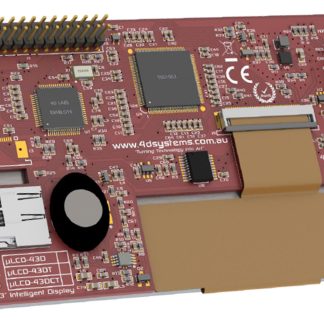 Display LCD a colori 4D Systems, 4.3poll, interfaccia I2C, TTL, 480 X 272pixels