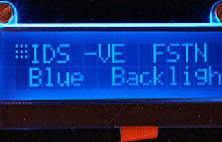 Display monocromatico LCD Intelligent Display Solutions, Alfanumerico, 2x16 caratteri, interfaccia MPU a 4 bit, MPU a 8