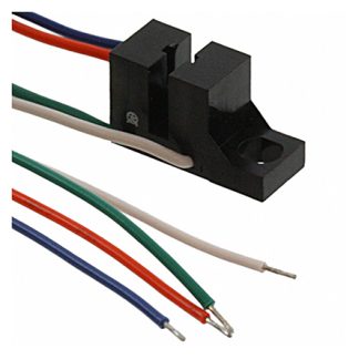 Interruttore ottico a taglio Optek, slot da 2.03mm, uscita Transistor, Montaggio con foro passante