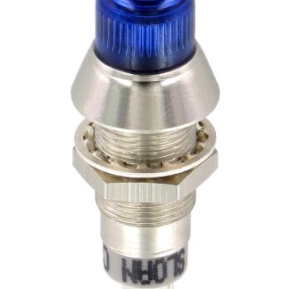 Indicatore da pannello Sloan Blu  a LED, 5 → 28V cc, IP68, Sporgente, foro da 8.2mm