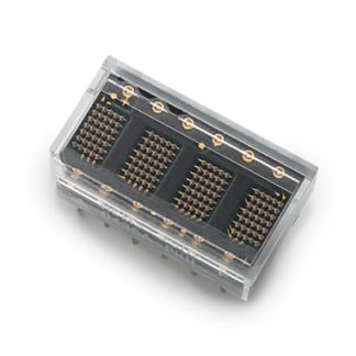 Display LED a matrice di punti Broadcom, 4 cifre, H. 3.7mm, 17.8 x 10.2 x 5.1mm, 270 μcd, col. Rosso