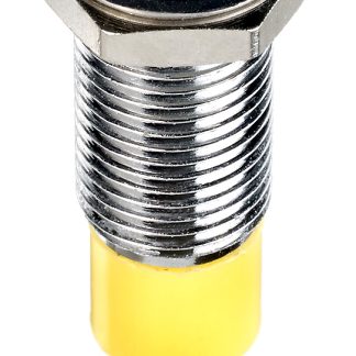 Indicatore da pannello RS PRO Giallo  a LED, 24V cc, IP67, A filo, foro da 8mm