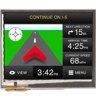 Display LCD a colori Displaytech, 3.5poll, interfaccia I2C, 320 x 240pixels, touchscreen