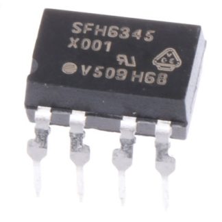 Fotoaccoppiatore Vishay, Montaggio con foro passante, uscita Transistor 19%, 8 Pin