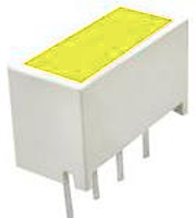 Display LED, barra luminosa a segm. Kingbright, 7.5 x 14 x 8mm, 1100 mcd, col. Giallo
