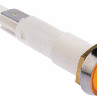Indicatore Arcolectric (Bulgin) Ltd Arancione Filamento, 24V, IP67, A filo, foro da 10mm