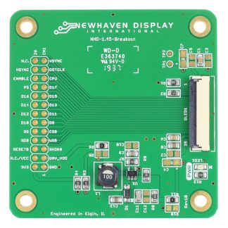 Kit di interfaccia per display NEWHAVEN DISPLAY INTERNATIONAL NHD-1.45-Breakout, per NHD-1.45-160128G Parallelo, RGB,