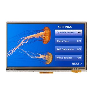 Display LCD TFT NEWHAVEN DISPLAY INTERNATIONAL, 7poll, interfaccia RGB, 800 x 480pixels, touchscreen