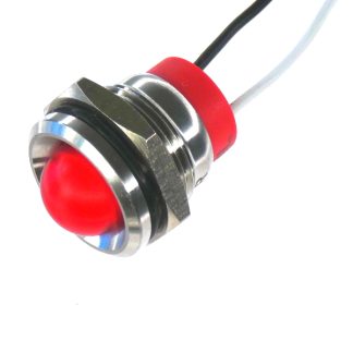 LED a pannello CML Innovative Technologies Rosso  a LED, 240V, IP67, foro da 16mm