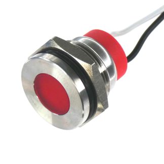 LED a pannello CML Innovative Technologies Rosso  a LED, 24V, IP67, foro da 16mm