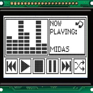 Display monocromatico LCD Midas, Grafico, 8x16 caratteri