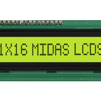 Display monocromatico LCD Midas, Alfanumerico, 1x16 caratteri