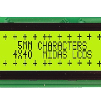 Display monocromatico LCD Midas, Alfanumerico, 4x40 caratteri