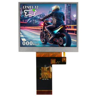 Display LCD TFT NEWHAVEN DISPLAY INTERNATIONAL, 3.5poll, interfaccia MIPI, 640 x 480pixels