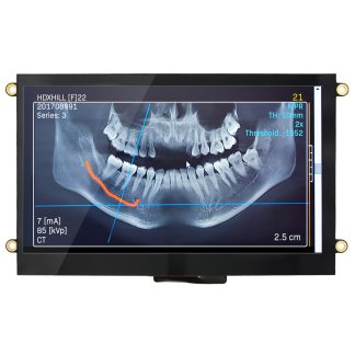 Display LCD TFT NEWHAVEN DISPLAY INTERNATIONAL, 7poll, interfaccia D-SPI, Q-SPI, SPI, 800 x 480pixels, touchscreen