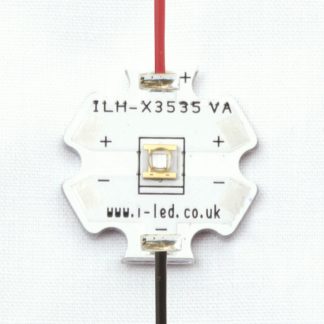 LED a ultravioletti Intelligent LED Solutions ILH-XC01-S420-SC211-WIR200. 125 °, 430nm, Attacco a vite 560mW