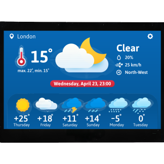 Display LCD a colori Midas, 4poll, interfaccia LVDS, 1920 x 1080pixels, touchscreen