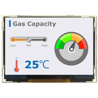 Display LCD a colori Midas, 2.4poll, interfaccia RGB, 800 x 480pixels