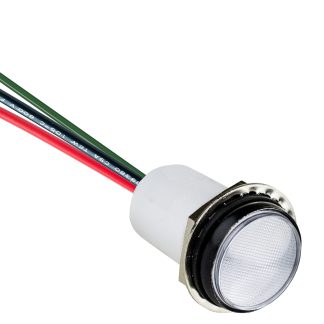 Indicatore da pannello VCC  a LED, 28V, IP67, foro da 17.5mm