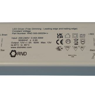 Triac Dimmable CV LED Driver 60W 12V