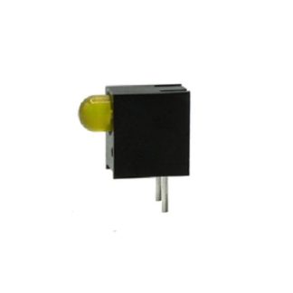 Indicatore LED per PCB Giallo Dialight, 60 °, 1 LEDs, Right-angle, 7,5 V, Montaggio con foro passante