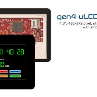 Modulo display LCD 4D Systems, 4.3poll, 480 x 272pixels