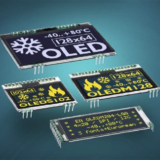 Display OLED Display Visions, matrice Attivo, Giallo, 128 x 64pixels, Grafica, I2C, SPI Interface Nessuno