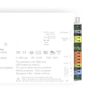 Driver LED eldoLED, 50 W, IN 120 → 250 V dc, 120 → 250V V ac, 120 → 277V V ac, OUT 2 → 55