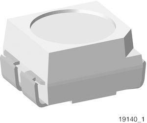 LED CoB AEC-Q101 Vishay VLMV3100-GS08, Rosso, serie VLMV3100