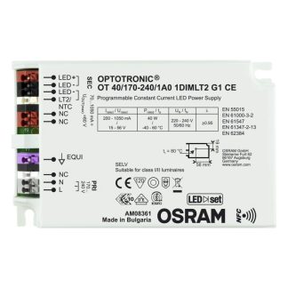 Driver LED Osram, 40W, IN 220 → 240V, OUT 15 → 56V, 70 → 1050mA