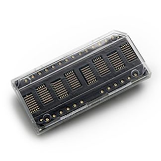 Display LED a matrice di punti Broadcom, 8 cifre, H. 4.8mm, 42.59 x 19.58 x 5.31mm, 7,5 mcd (tip., col. Verde