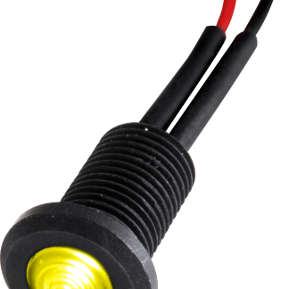 LED a pannello Oxley Giallo  a LED, 2V cc, IP66, foro da 6.35mm