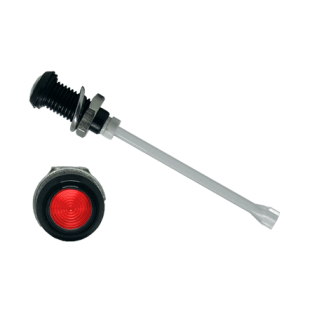 Tubo luminoso a LED Bivar 23mm, Rosso