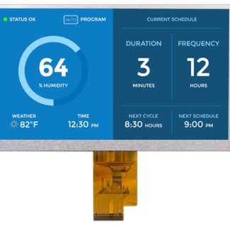 Display LCD a colori Displaytech, 7poll, interfaccia LVDS, 1024 x 600pixels