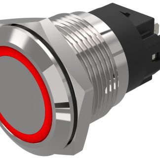 Indicatore EAO Rosso  a LED, 12V ca/cc, IP65, IP67, foro da 19mm