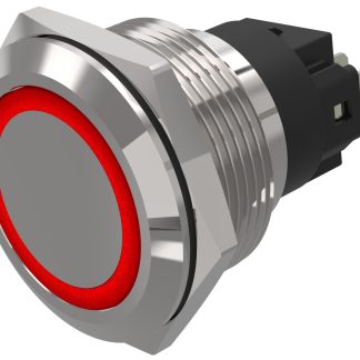 Indicatore EAO Rosso  a LED, 12V ca/cc, IP65, IP67, foro da 22mm