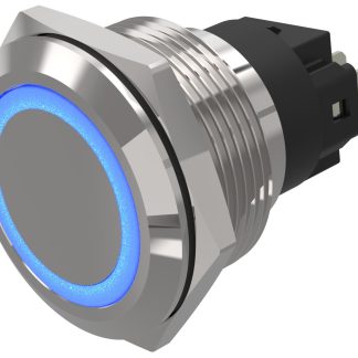 Indicatore EAO Blu  a LED, 24V ca/cc, IP65, IP67, foro da 22mm