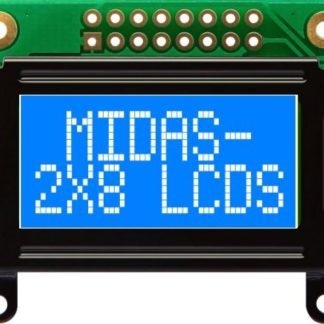 Display alfanumerico LCD Midas, Alfanumerico, 2x8 caratteri
