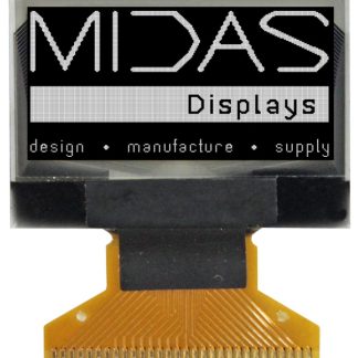 Display OLED Midas, matrice Passivo, Bianco, 128 x 64pixels, COB, I2C, parallelo, SPI Interface