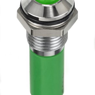 Indicatore da pannello RS PRO Verde  a LED, 24V cc, IP67, foro da 8mm