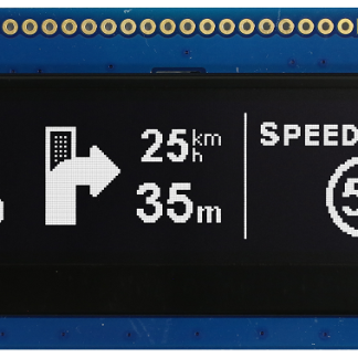 Display OLED Midas, matrice Passivo, Bianco, 256 x 64pixels, COB, Parallel, SPI Interface